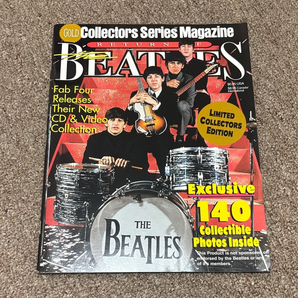 1996 "Return of the Beatles" The Gold Collectors Series-Limited Edition
